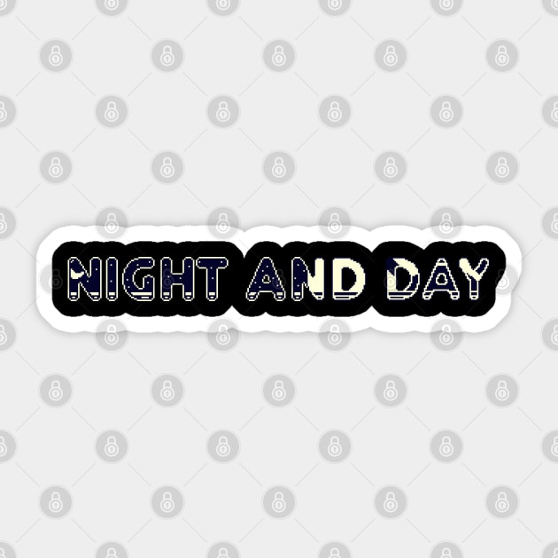 Night and Day Sticker by Pixel Dreams